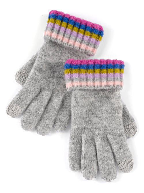 RONEN TOUCHSCREEN GLOVES-GREY - Kingfisher Road - Online Boutique