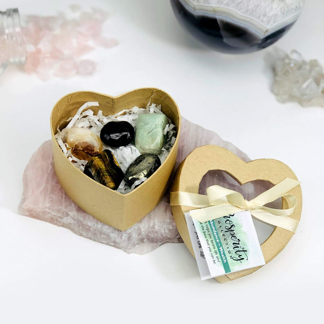 PROSPERTY STONES IN HEART BOX - Kingfisher Road - Online Boutique