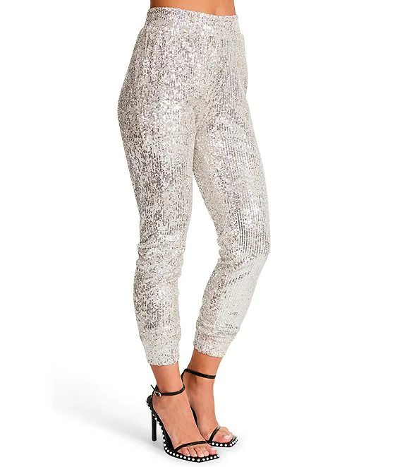 SILVER GLITTER END JOGGER - Kingfisher Road - Online Boutique