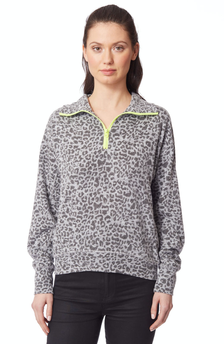YUMMY NEON ZIP PULLOVER - Kingfisher Road - Online Boutique