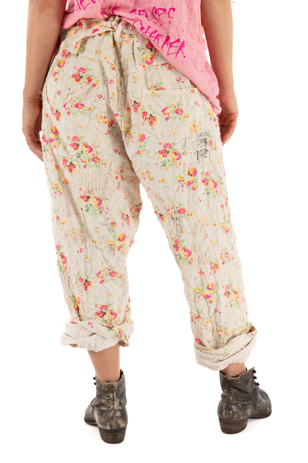 COTTON LINEN MINER PANTS-CIRCUS ROSE - Kingfisher Road - Online Boutique
