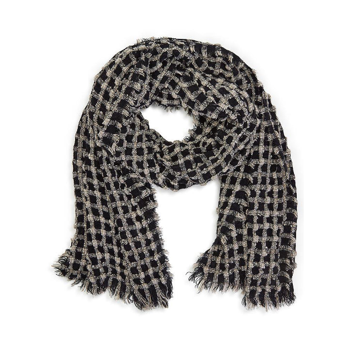 SOFT TEXTURED PLAID SCARF - Kingfisher Road - Online Boutique