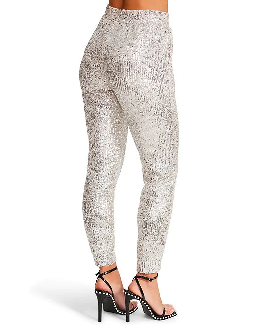 SILVER GLITTER END JOGGER - Kingfisher Road - Online Boutique