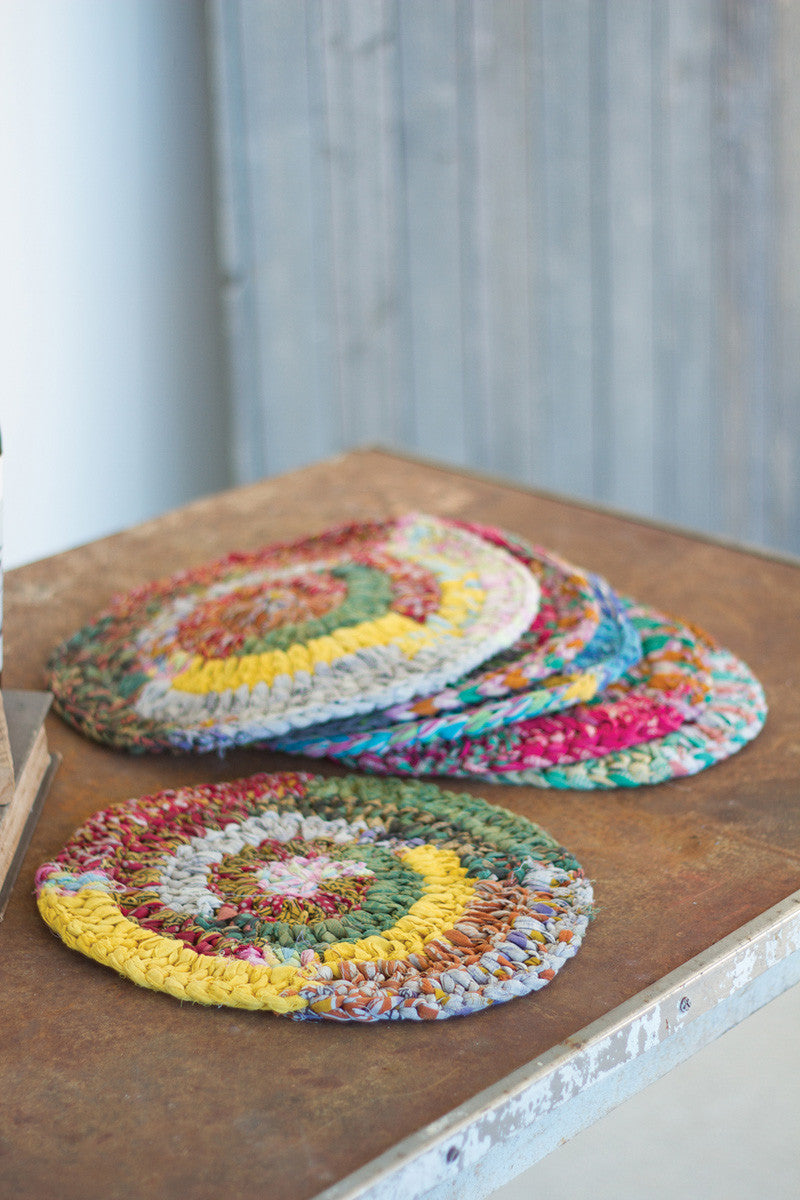 ROUND KANTHA PLACEMAT - Kingfisher Road - Online Boutique