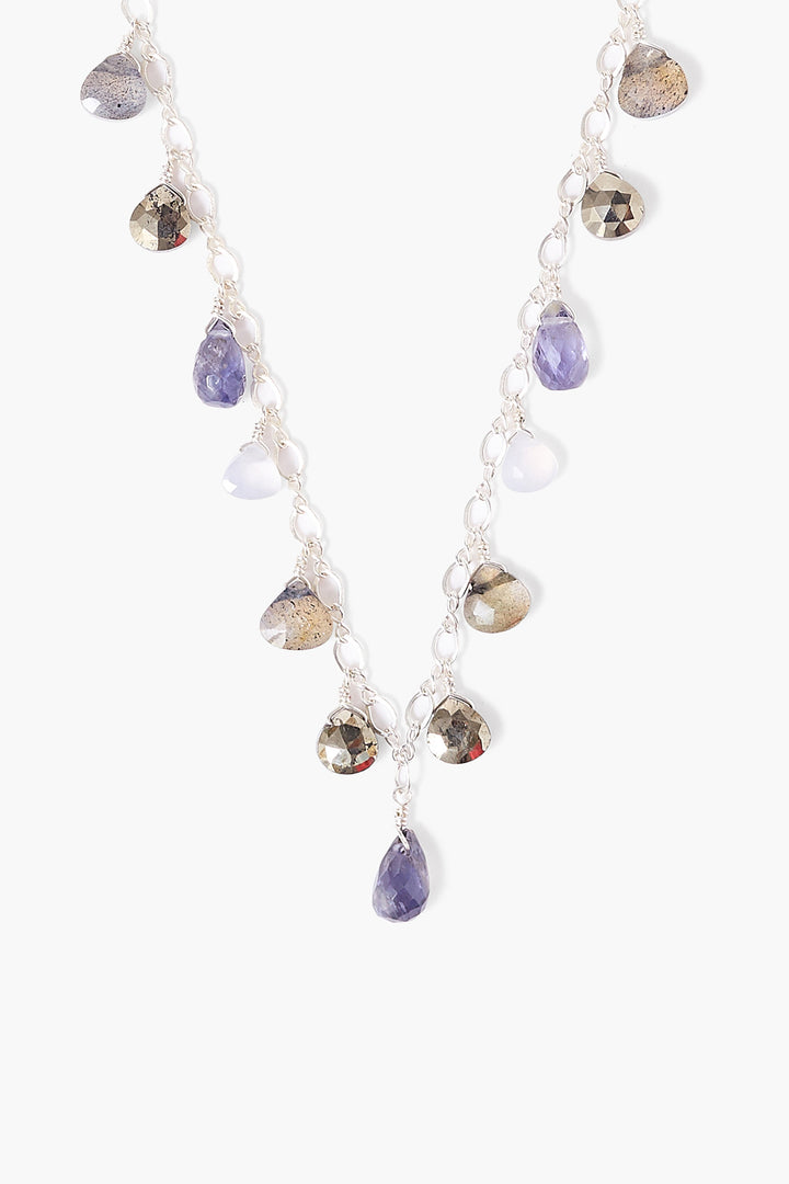 IOLITE MIX MULTI STONE NECKLACE - Kingfisher Road - Online Boutique
