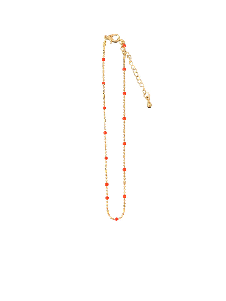 ADJUSTABLE BEADED ANKLET - Kingfisher Road - Online Boutique