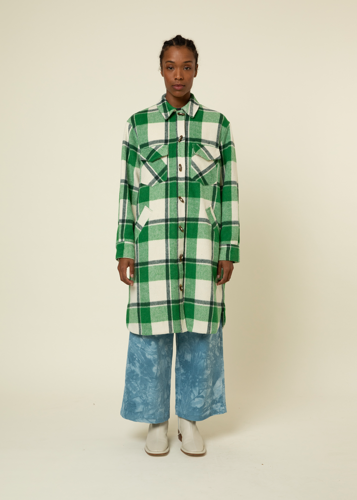 SOLAR WOVEN COAT - MALACHITE - Kingfisher Road - Online Boutique