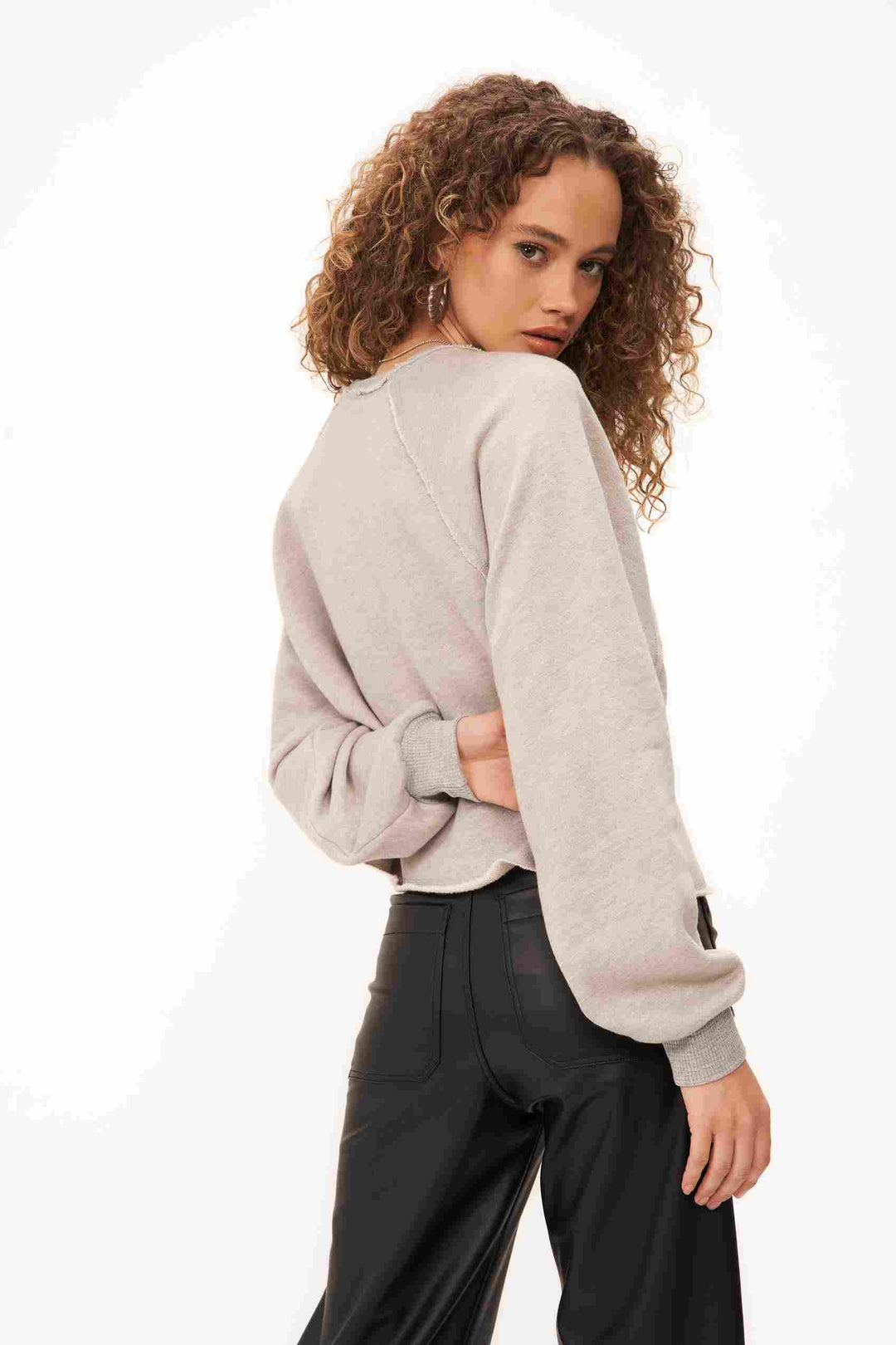 NEW DAY RAGLAN SWEATSHIRT - HEATHER GREY - Kingfisher Road - Online Boutique