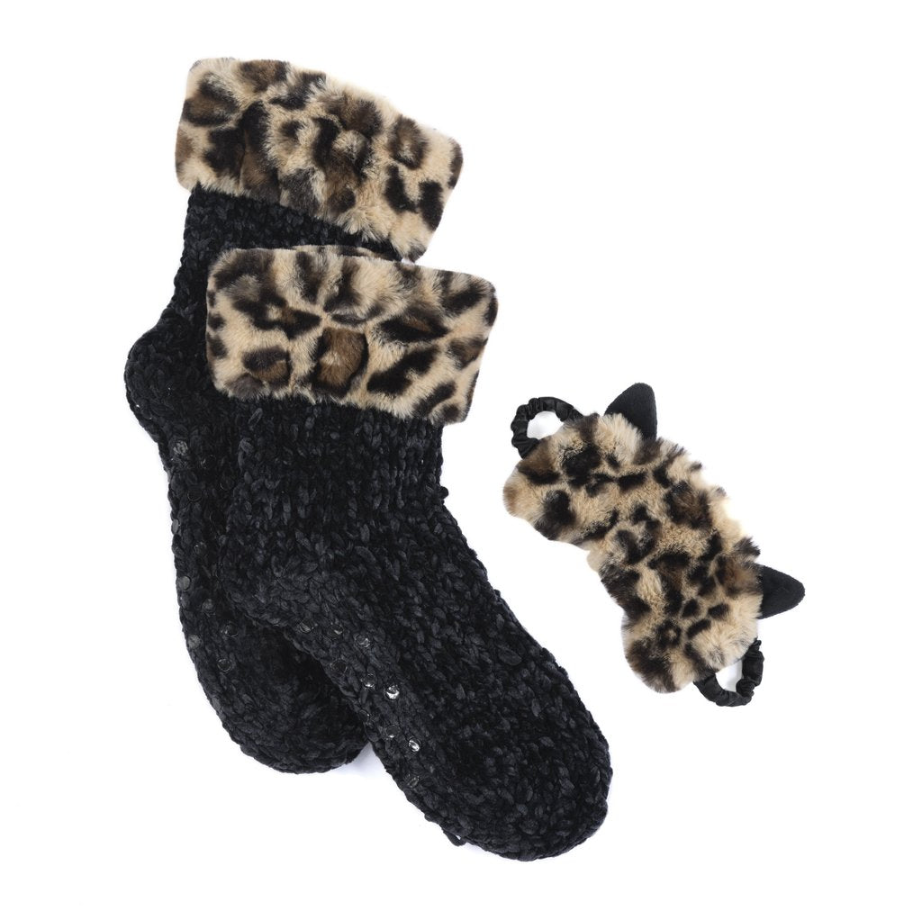 LEXI BOOTIES/EYE MASK-LEOPARD - Kingfisher Road - Online Boutique