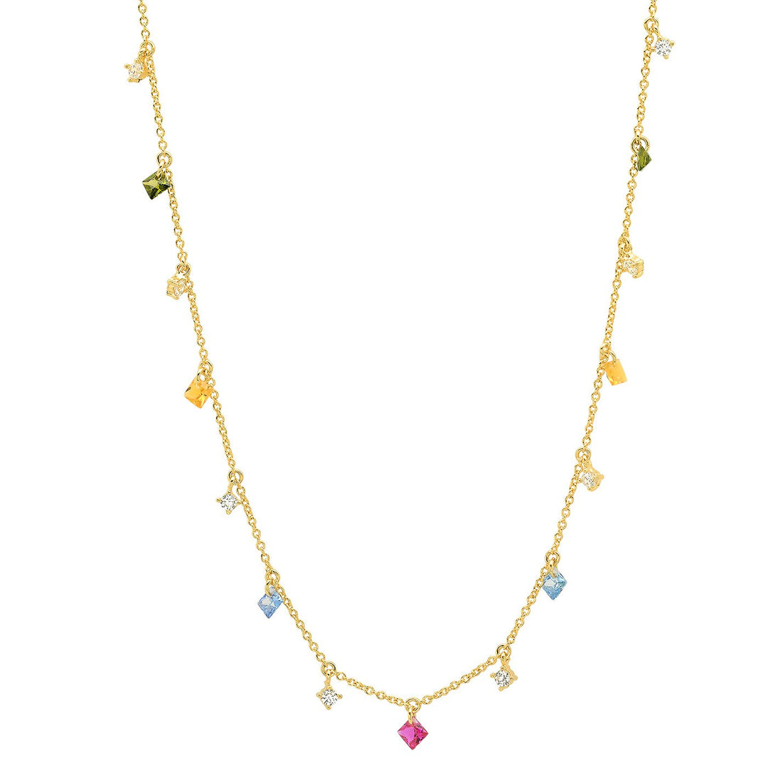 Stone Dangle Necklace - Kingfisher Road - Online Boutique