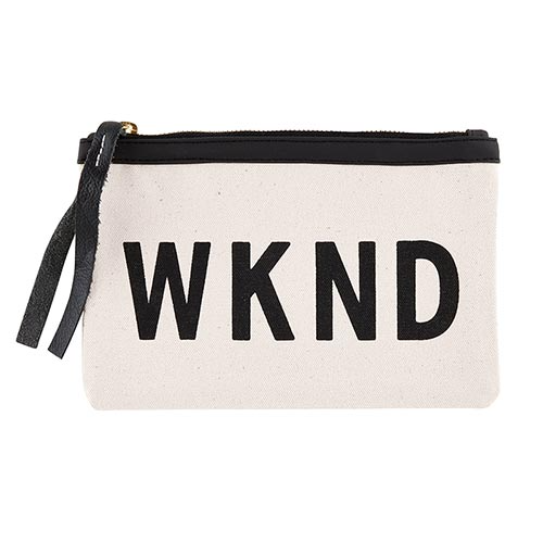 WKND CANVAS POUCH - Kingfisher Road - Online Boutique