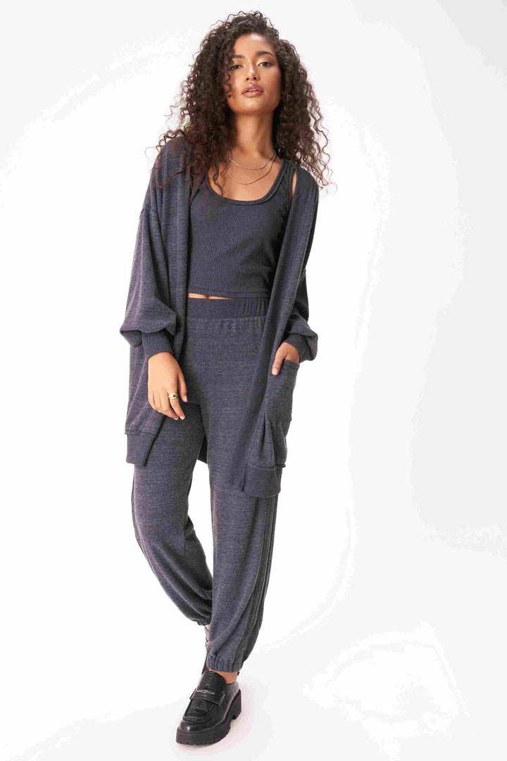 JUST RELAX COZY SEAMED JOGGER-H GALAXY BLUE - Kingfisher Road - Online Boutique