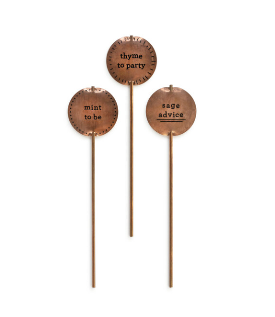 MINT TO BE PLANT STAKES - SET OF 3 - Kingfisher Road - Online Boutique