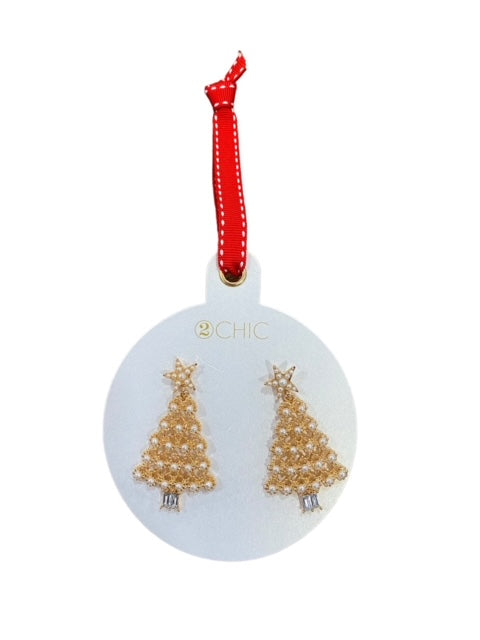 OH CHRISTMAS TREE EMBELLISHED EARRINGS - Kingfisher Road - Online Boutique