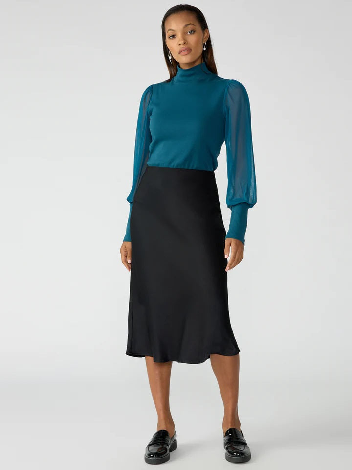 EVERYDAY MIDI SKIRT - BLACK - Kingfisher Road - Online Boutique