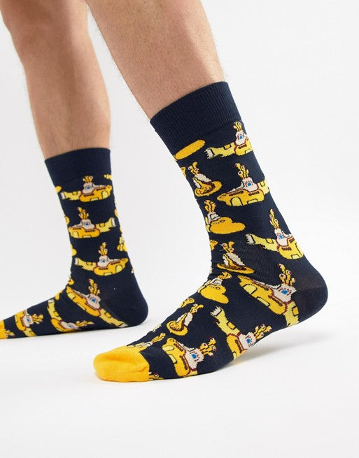 Beatles - Yellow Submarine Sock - Kingfisher Road - Online Boutique
