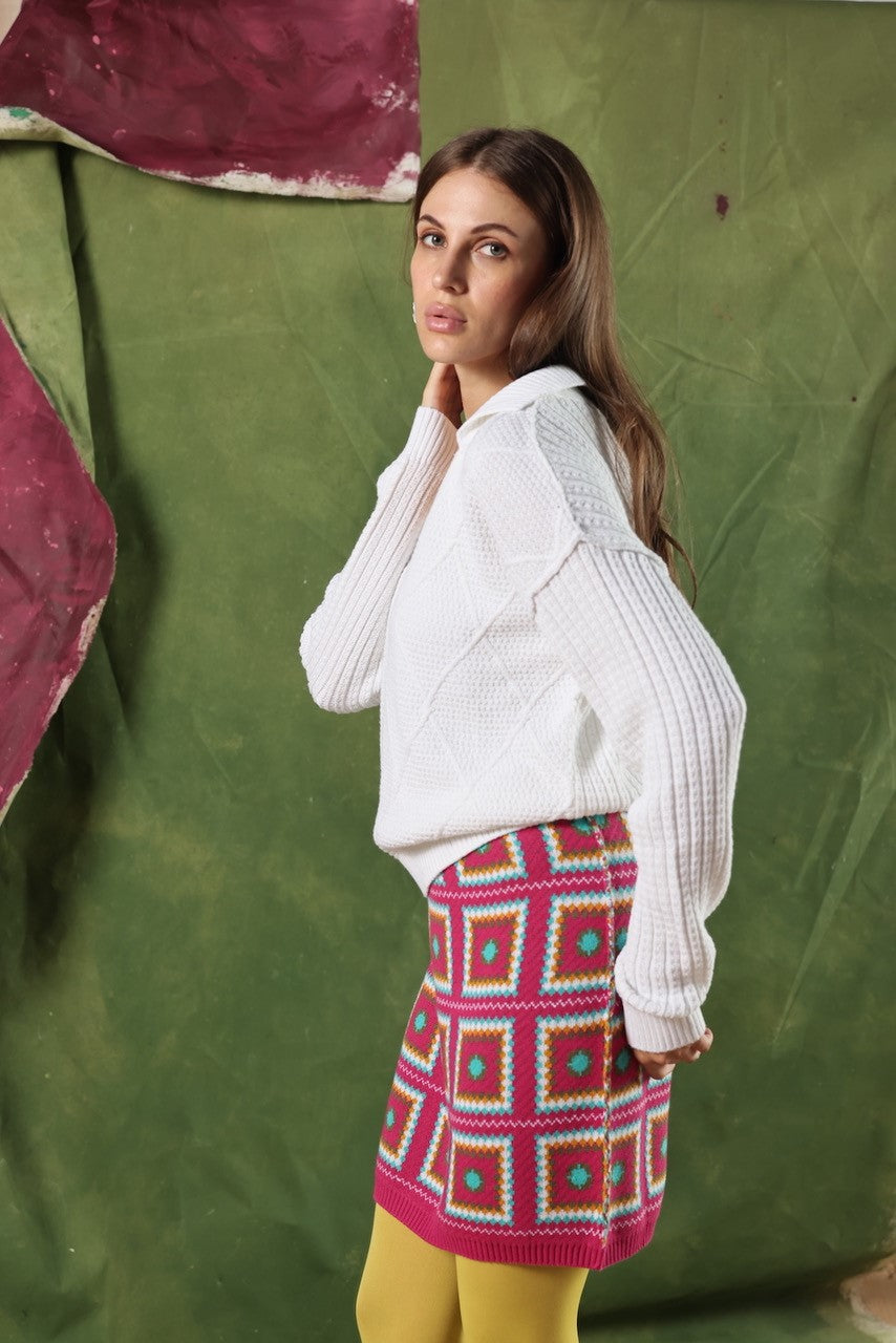 NICOLE SWEATER - WHITE - Kingfisher Road - Online Boutique