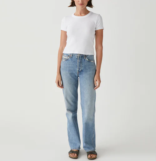 MIMI CROPPED TEE - WHITE - Kingfisher Road - Online Boutique