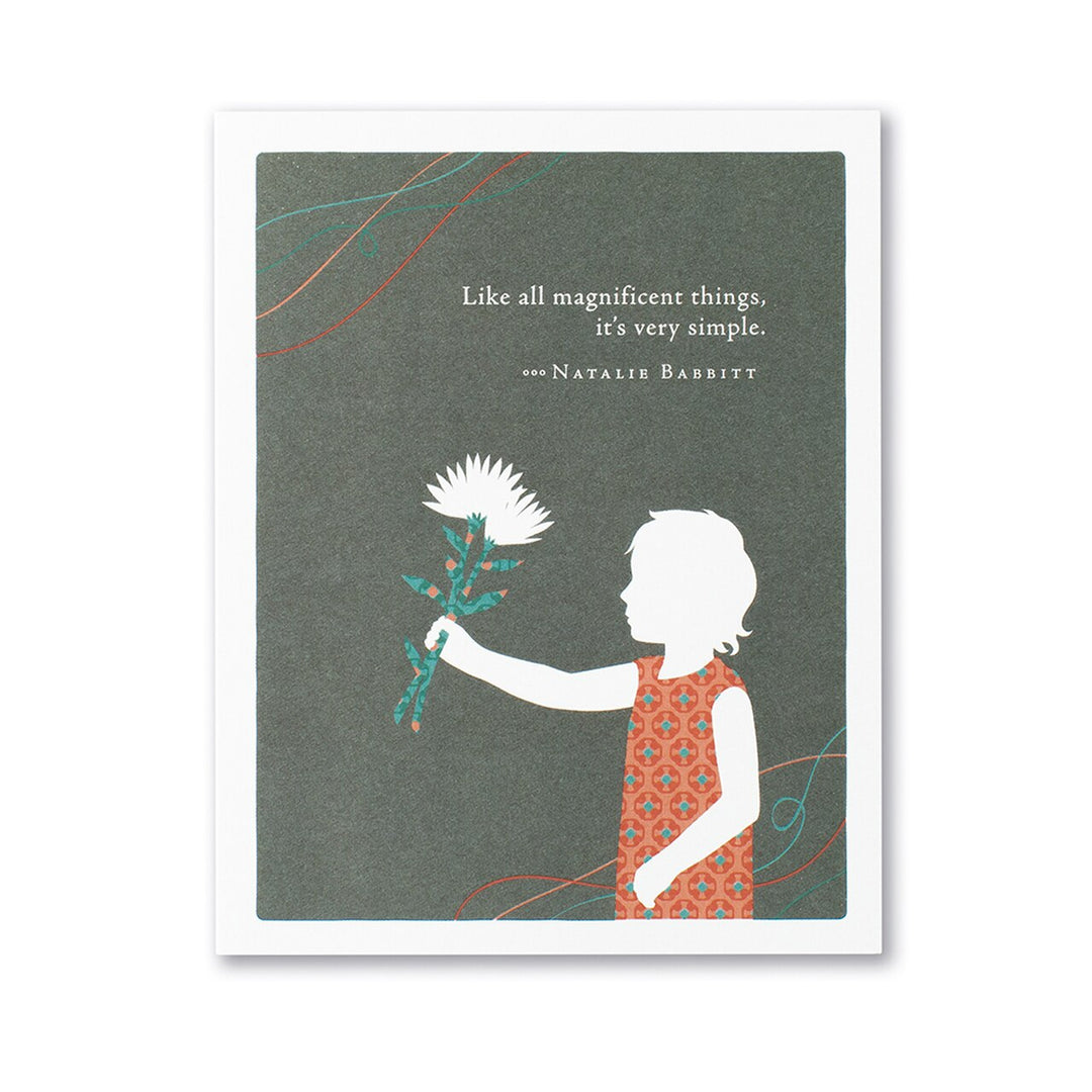 "Like all magnificent things..." Mother's Day Card - Kingfisher Road - Online Boutique