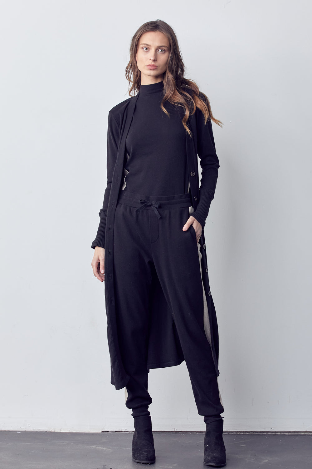 BLACK CLASSIC DUSTER - Kingfisher Road - Online Boutique