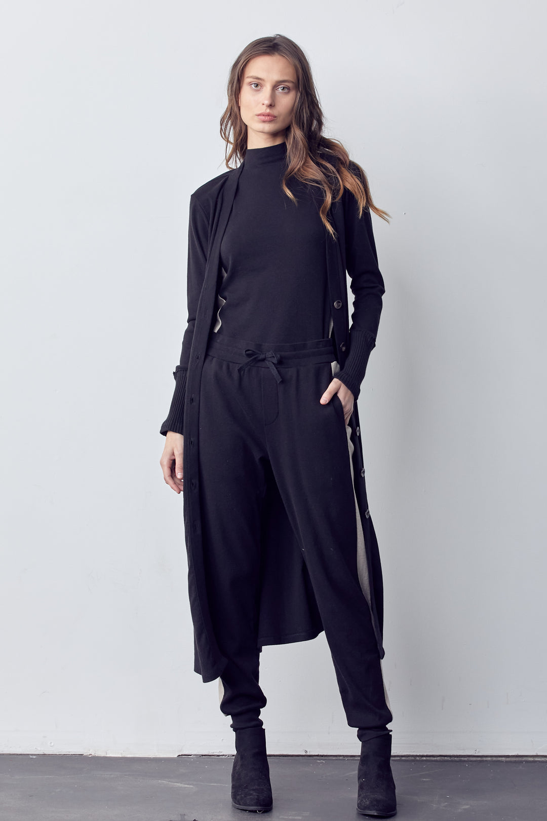 BLACK CLASSIC DUSTER - Kingfisher Road - Online Boutique