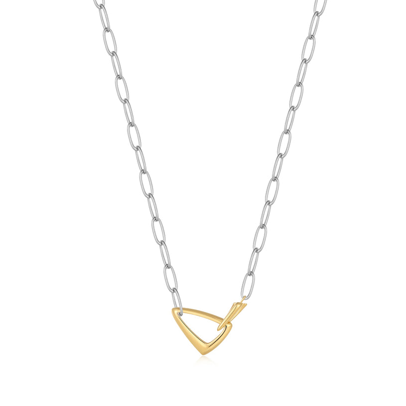 ARROW LINK CHUNKY CHAIN NECKLACE-SILVER - Kingfisher Road - Online Boutique