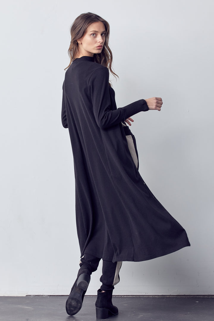 BLACK CLASSIC DUSTER - Kingfisher Road - Online Boutique