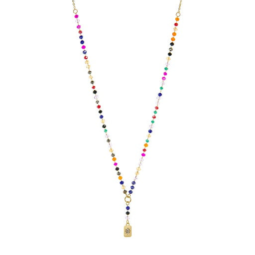STAR PENDANT DROP NECKLACE -GOLD RAINBOW - Kingfisher Road - Online Boutique