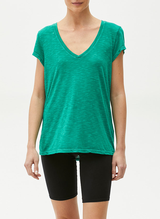 V-NECK CENTER SEAM TEE - Kingfisher Road - Online Boutique