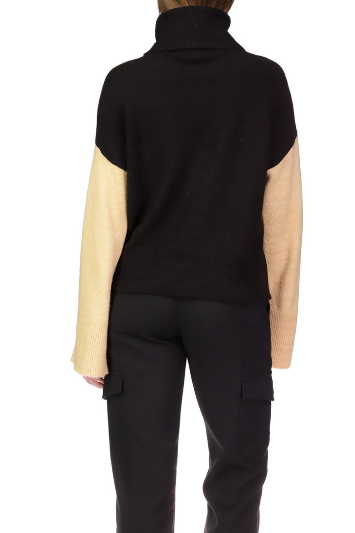 THE COLOR BLOCK SWEATER-BLACK - Kingfisher Road - Online Boutique