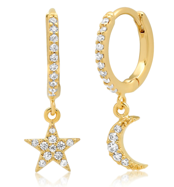 STAR AND MOON PAVE HUGGIE - Kingfisher Road - Online Boutique