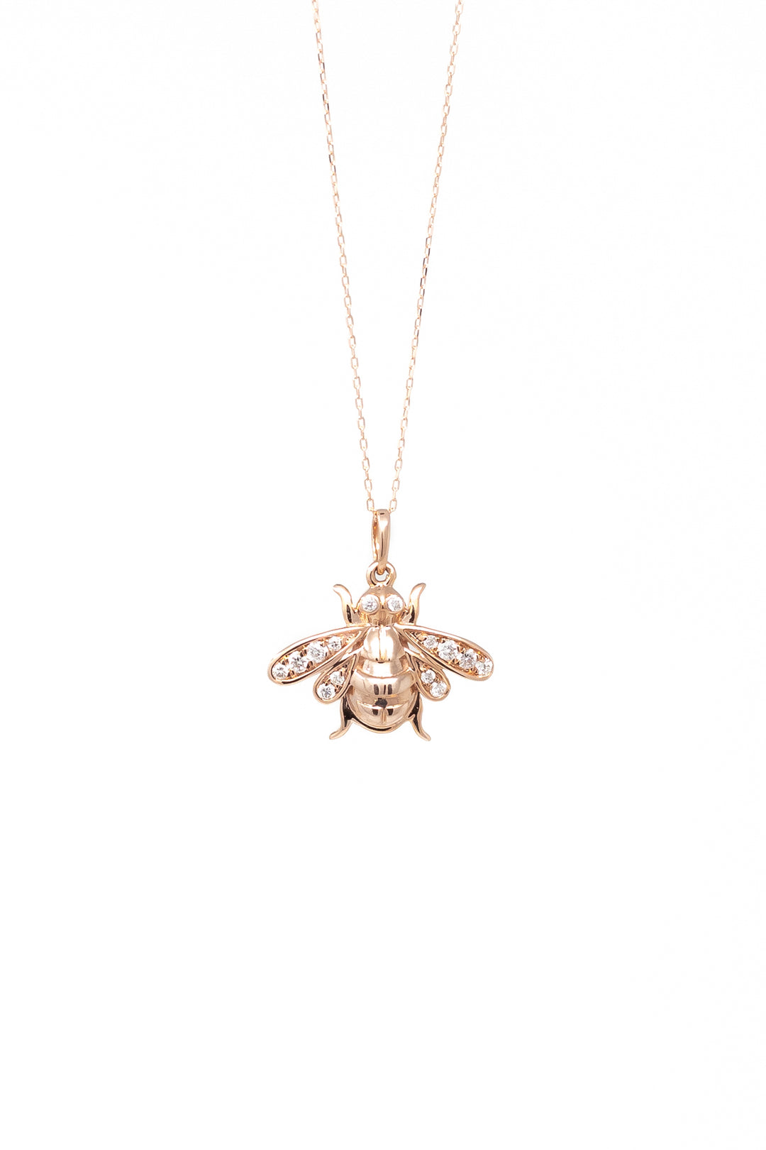 .16ct DIAMOND BEE PENDANT NECKLACE - Kingfisher Road - Online Boutique