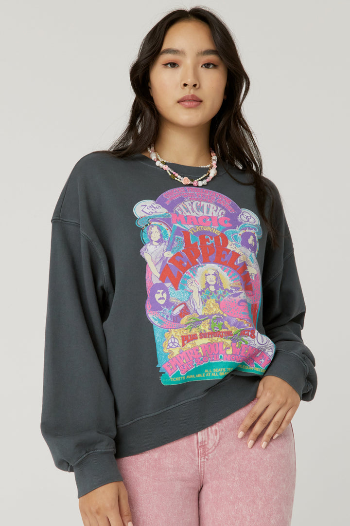 LED ZEPPELIN OVERSIZED SWEATSHIRT - Kingfisher Road - Online Boutique