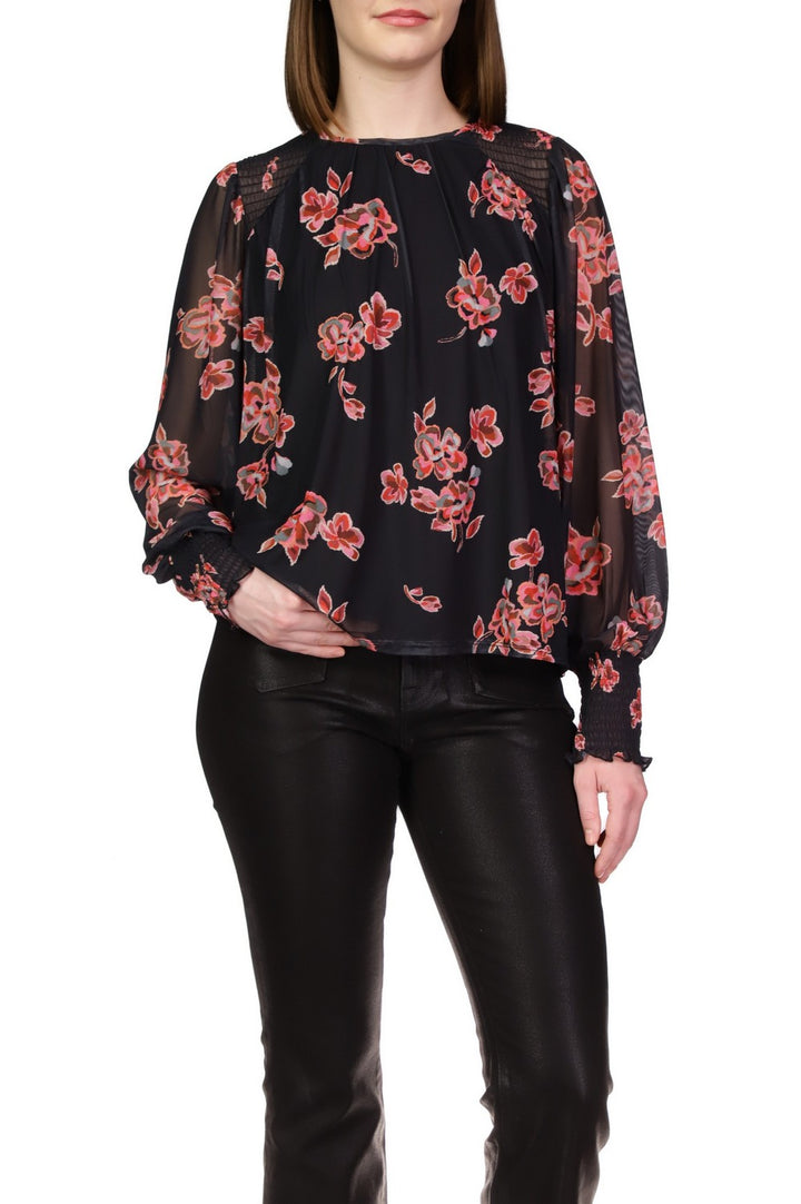 BLOUSY MESH TOP - FALLING GARLAND - Kingfisher Road - Online Boutique