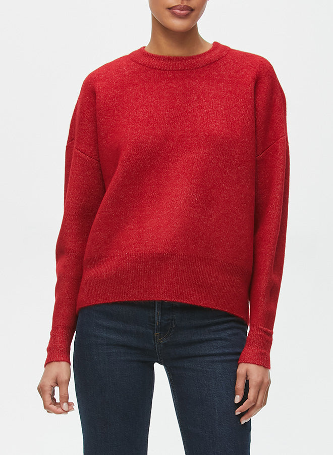 MADDIE SOLID PULLOVER - HEART - Kingfisher Road - Online Boutique