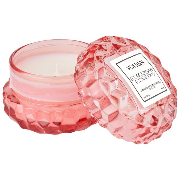 Blackberry Rose Macaron Mini Candle - Kingfisher Road - Online Boutique