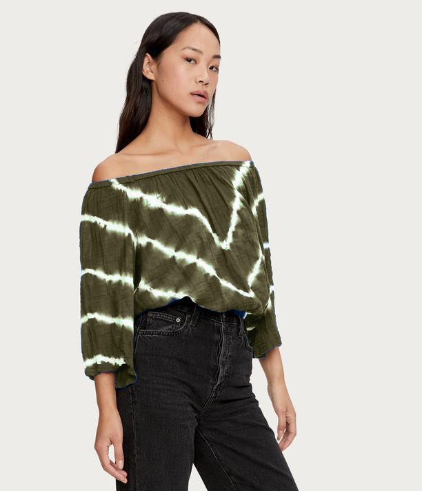 Isabel Convertible Top - Olive Tie Dye - Kingfisher Road - Online Boutique