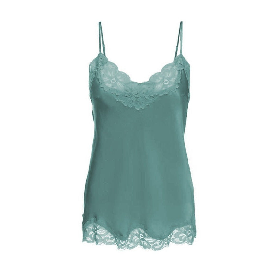 Floral Lace Cami - Blue Quartz - Kingfisher Road - Online Boutique