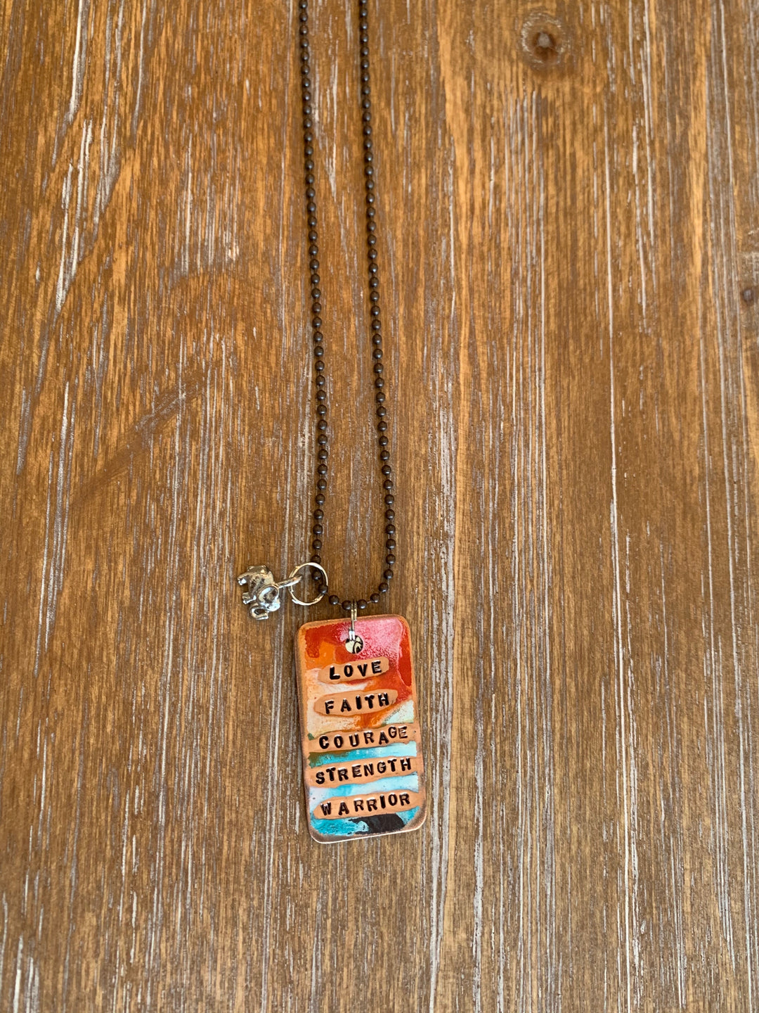 Love, Faith, Courage Necklace - Kingfisher Road - Online Boutique