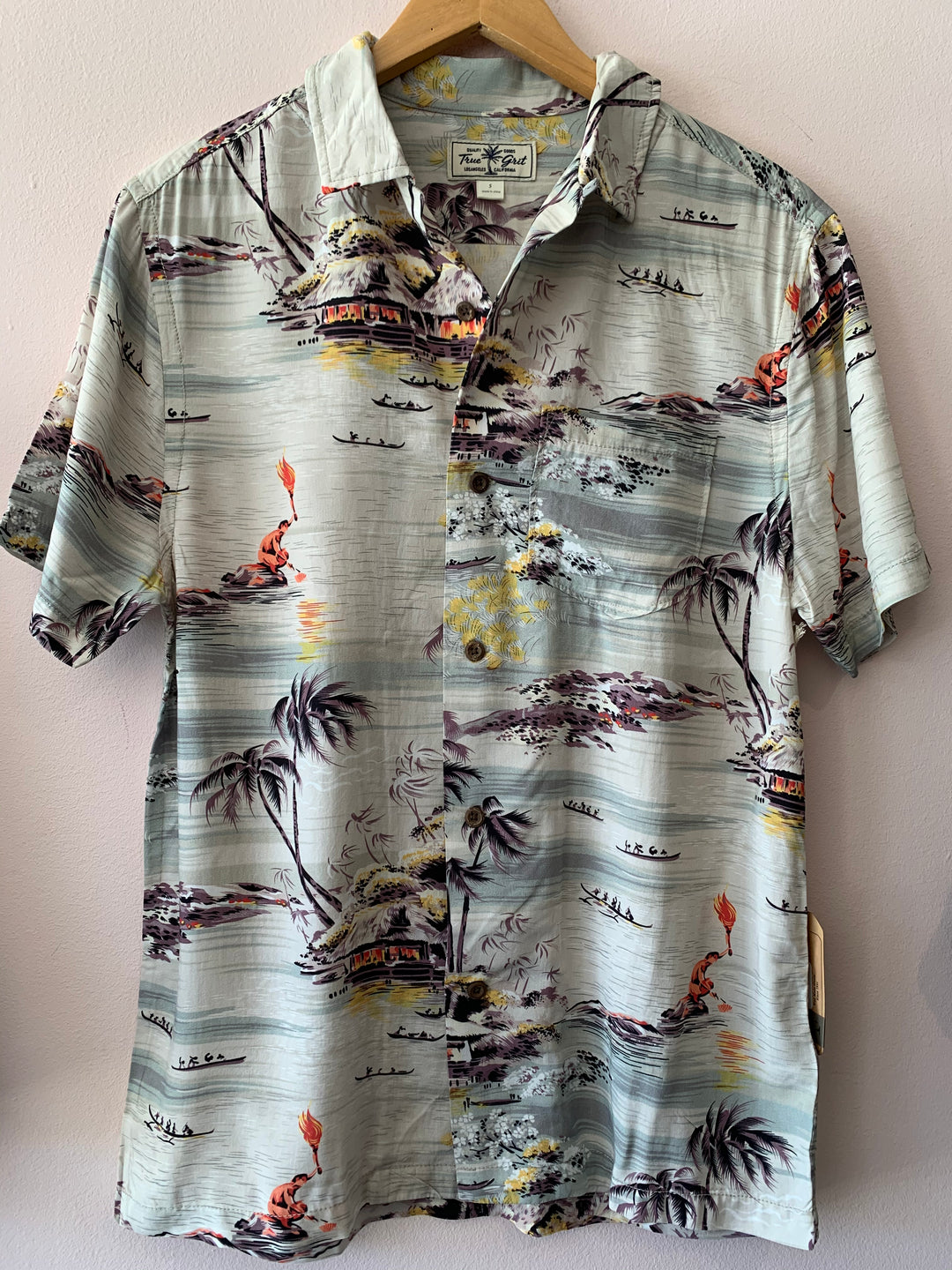 Burning Torch Short Sleeve Shirt - Kingfisher Road - Online Boutique