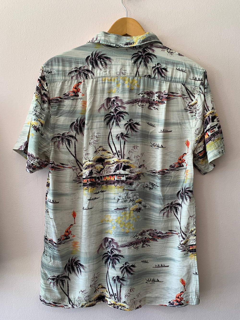 Burning Torch Short Sleeve Shirt - Kingfisher Road - Online Boutique