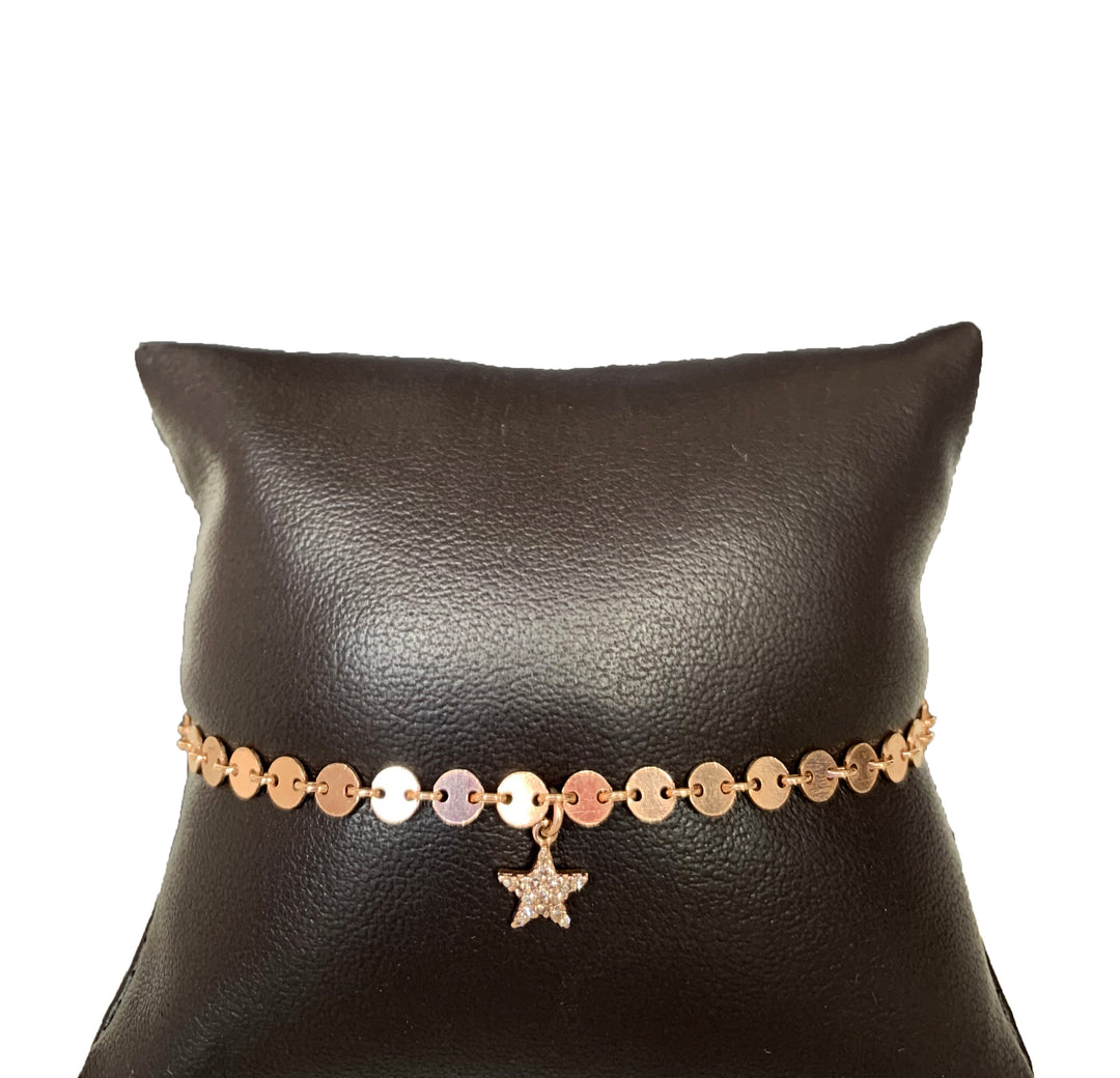 Rose Gold Star Bracelet - Kingfisher Road - Online Boutique