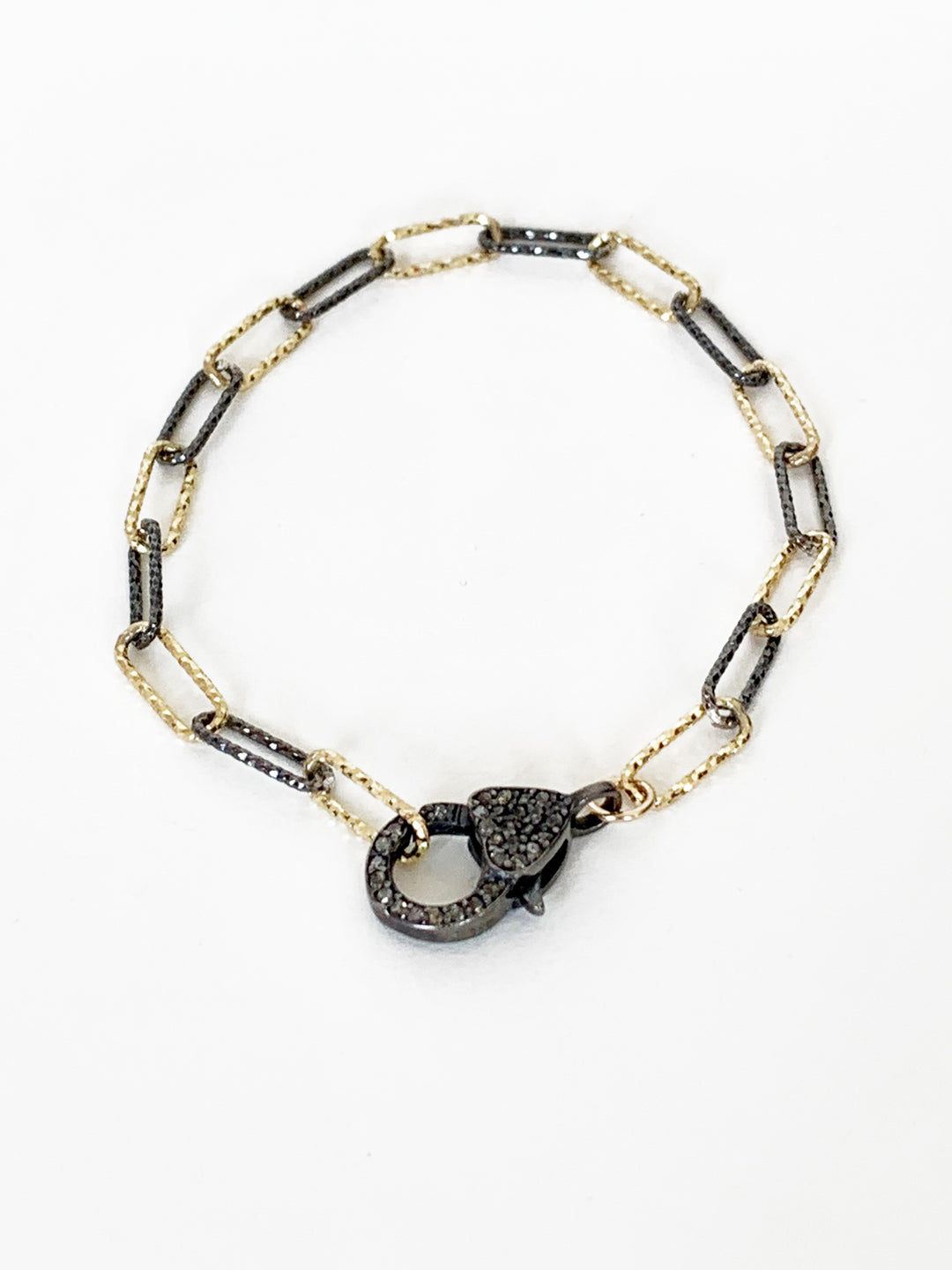 Diamond Heart Clasp Bracelet - Kingfisher Road - Online Boutique
