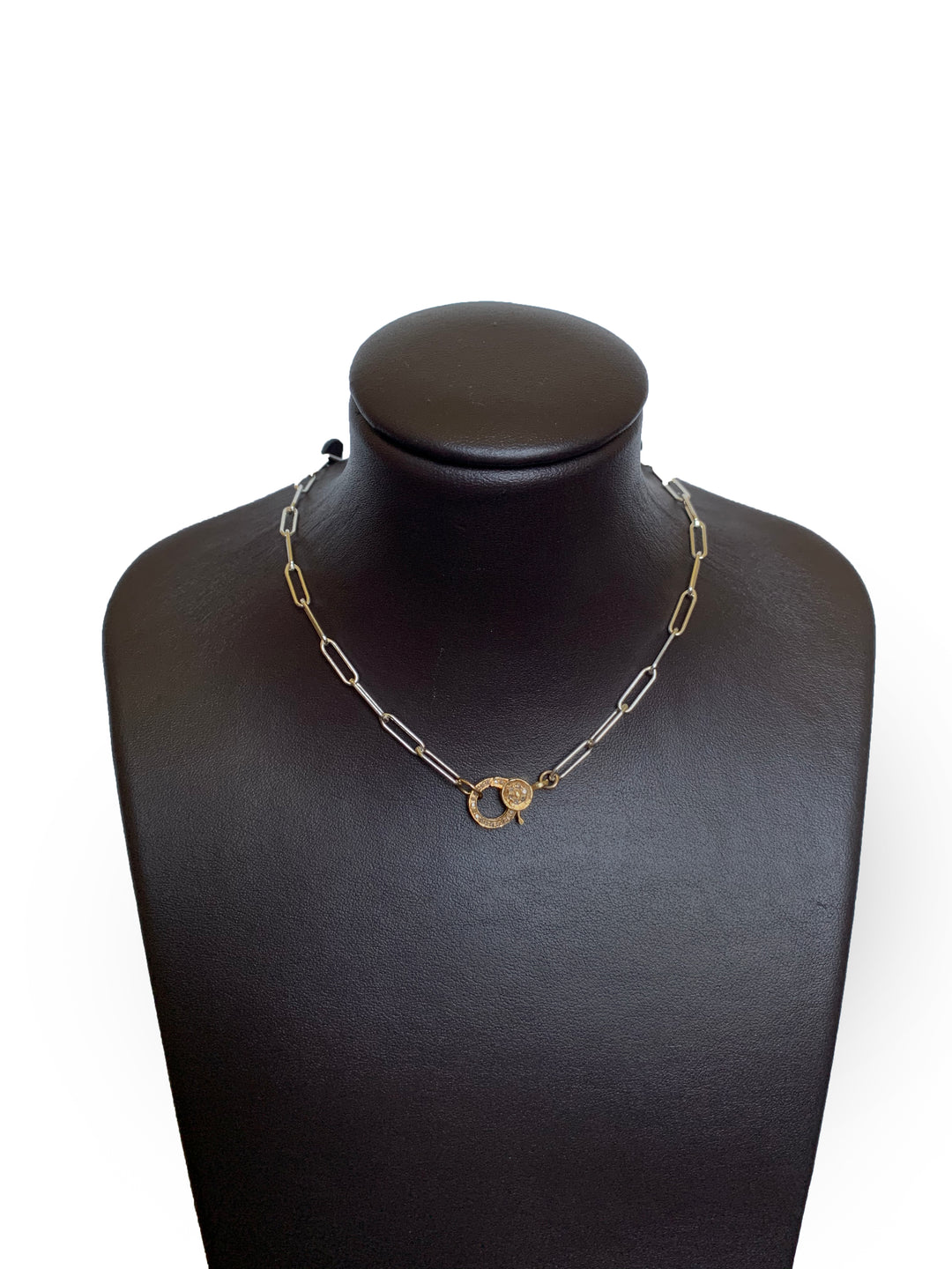 Silver Chain With Gold Clasp - Kingfisher Road - Online Boutique