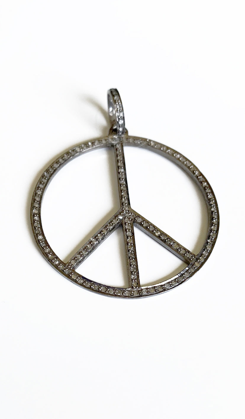 Diamond Peace Charm - Kingfisher Road - Online Boutique