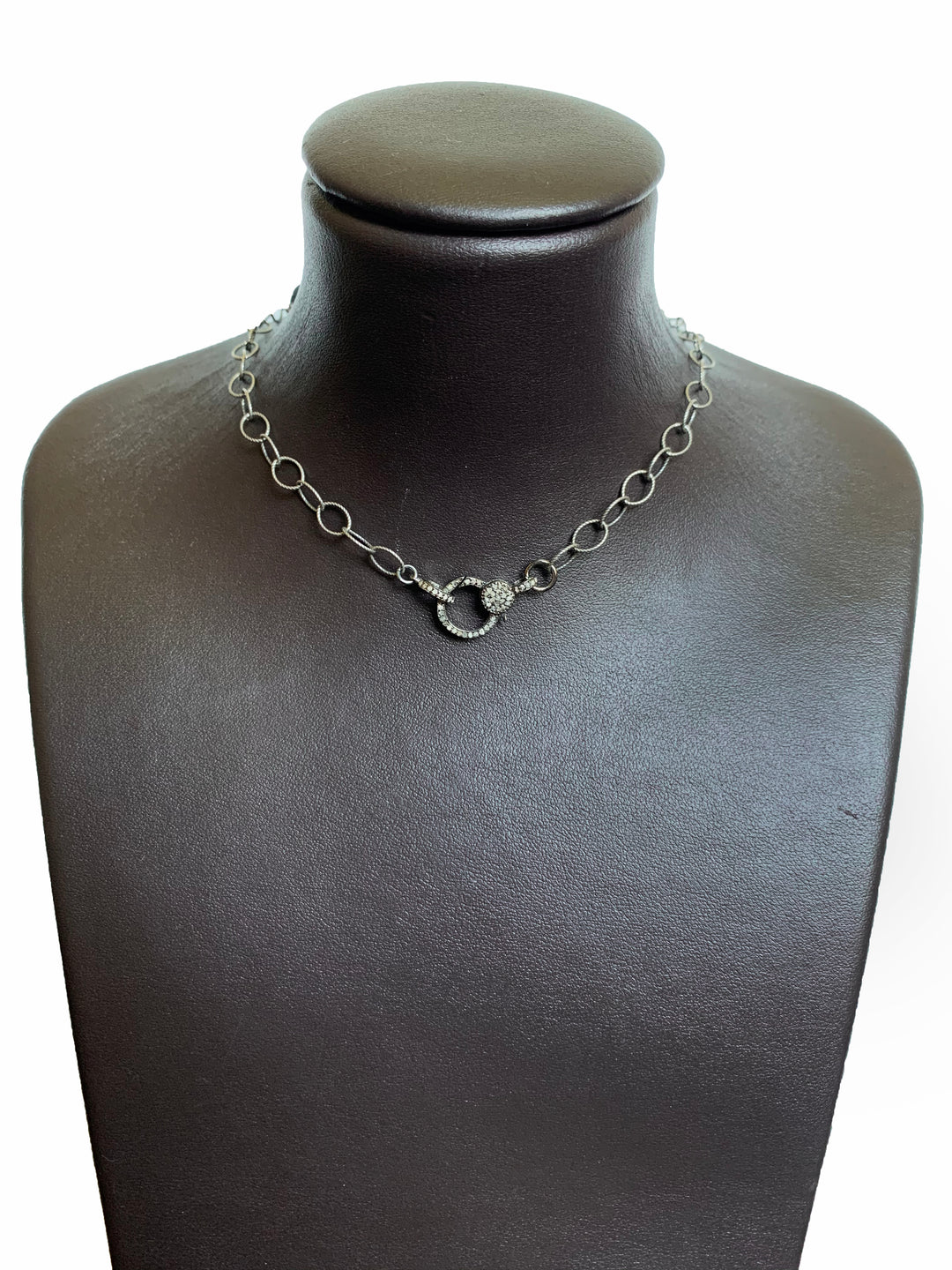 Silver Chain With Diamond Clasp - Kingfisher Road - Online Boutique