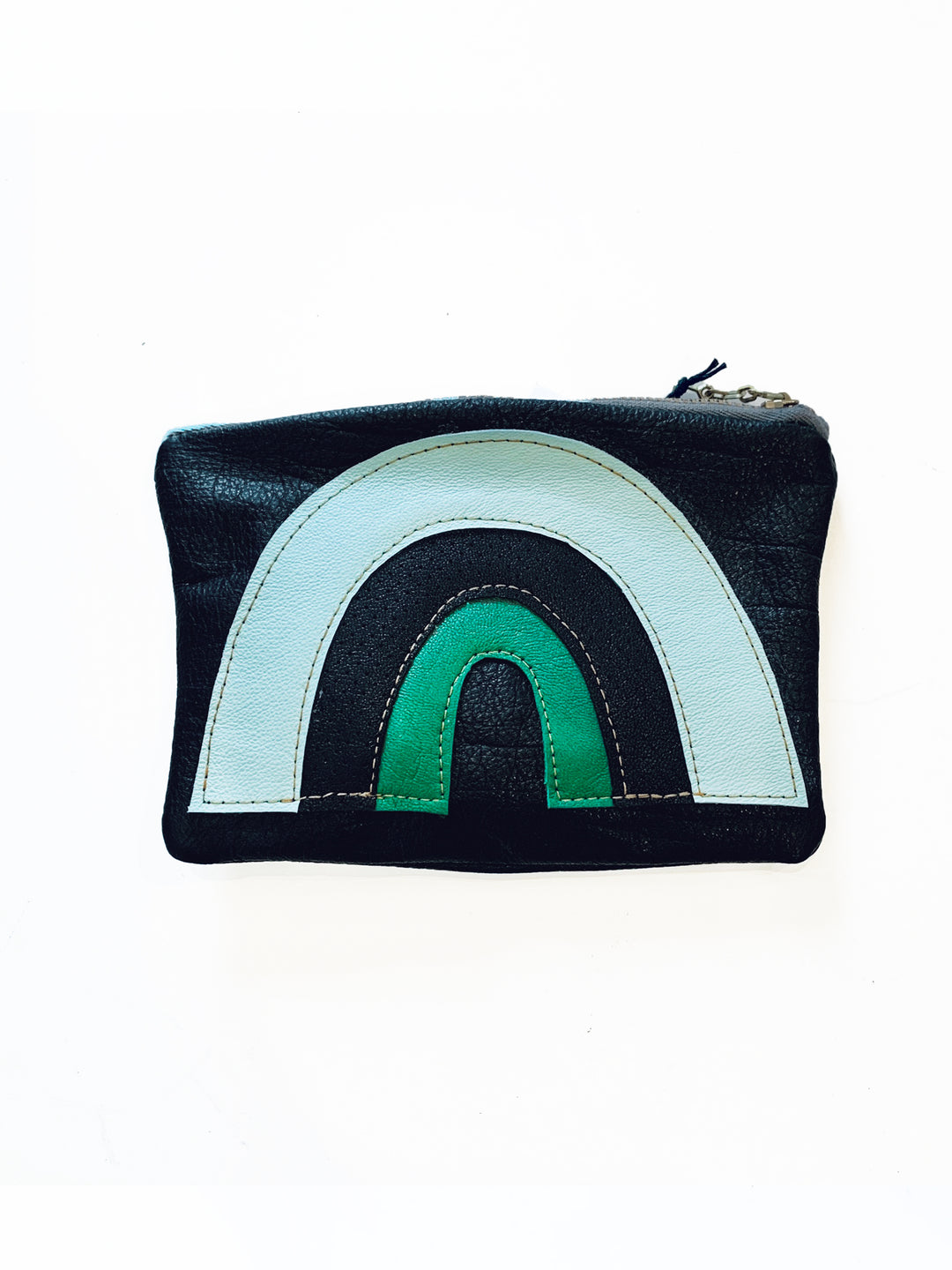 Green Rainbow Pouch - Kingfisher Road - Online Boutique