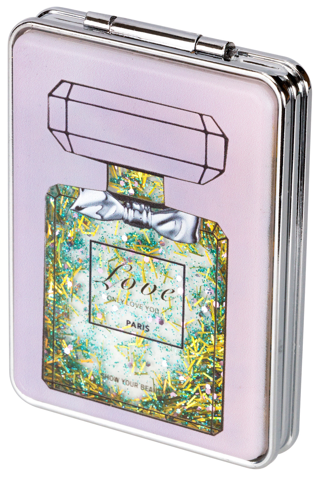 Compact Mirror - Pink Glitter - Kingfisher Road - Online Boutique