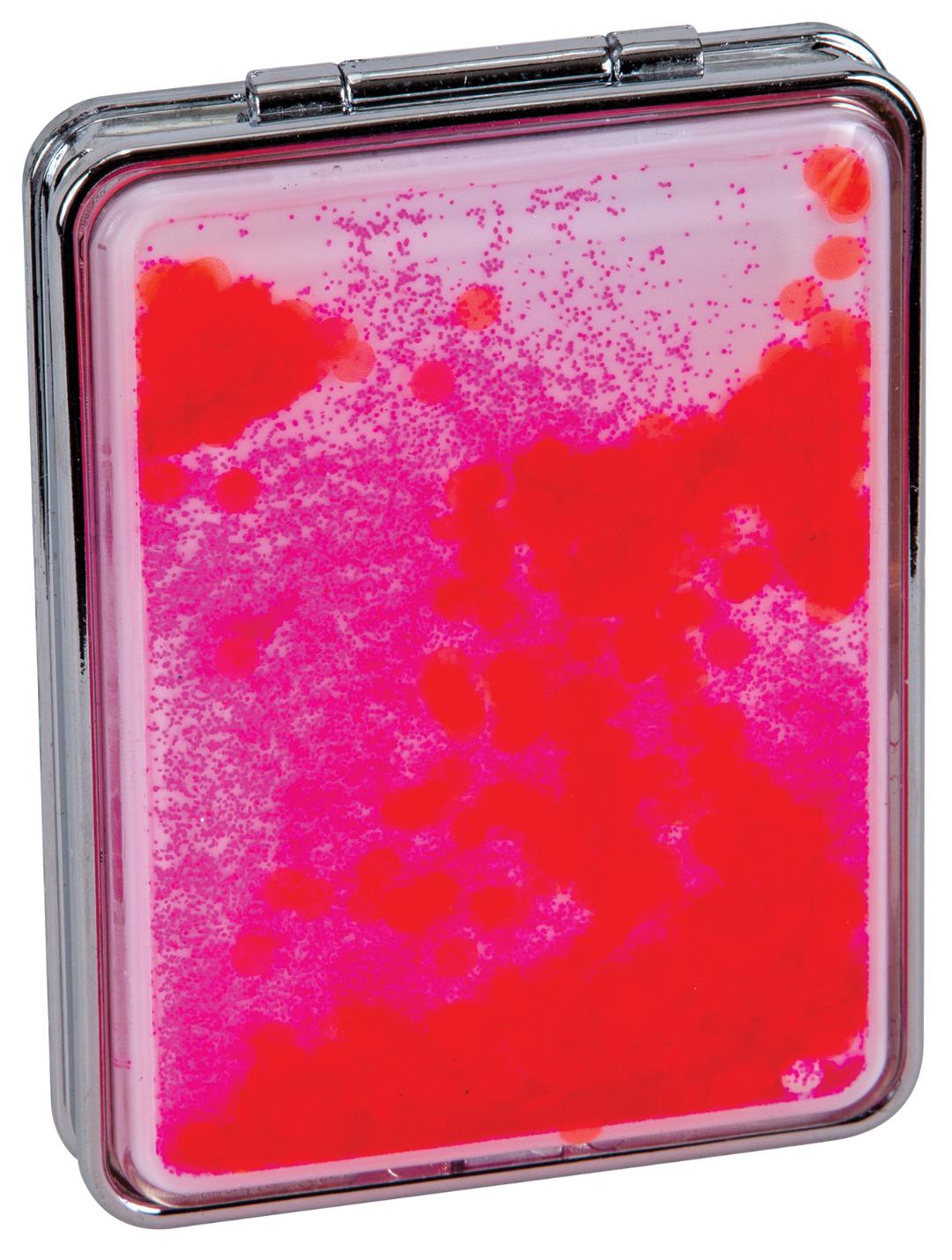 Compact Mirror - Red Glitter