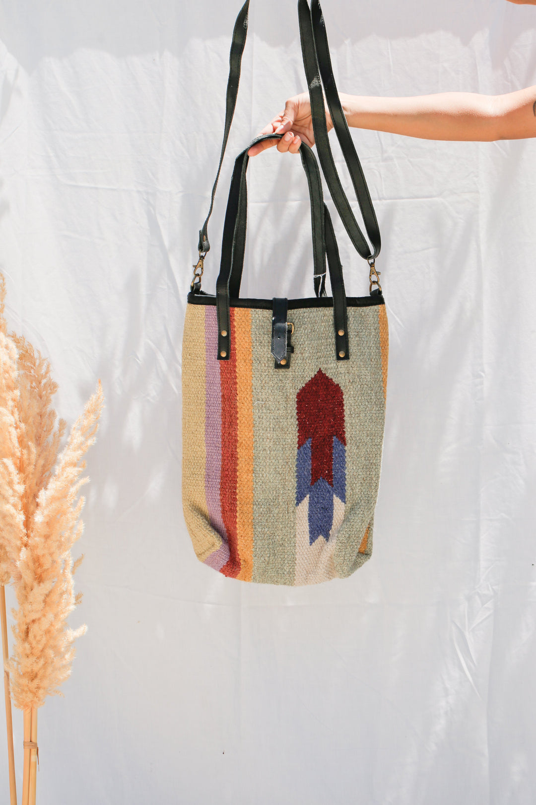 Woven Cotton Tote - Kingfisher Road - Online Boutique